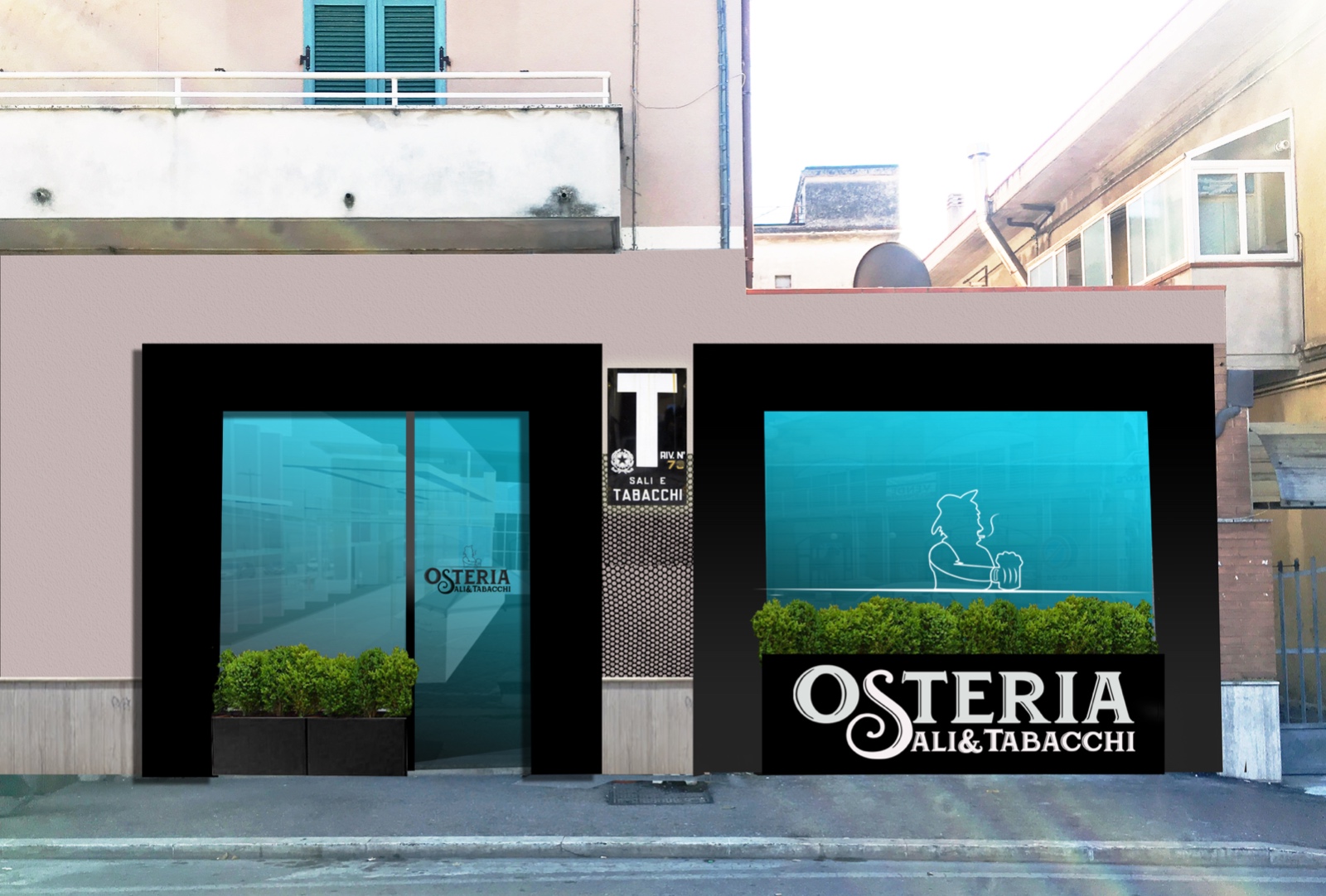 Facciata Vinz feb 2019 con omino